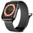 Mobigear Luxury Loop Milanesisk loop Apple Watch Armband Magnetlås - 49/46/45/44 mm - Grå