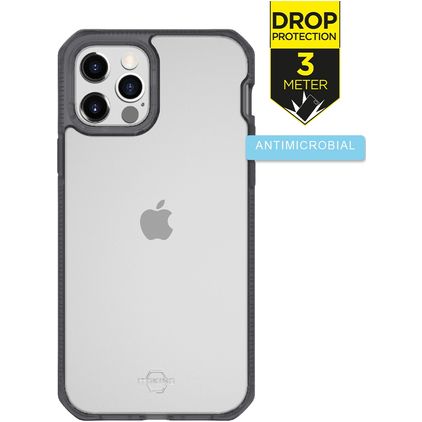 ITSKINS HybridFrost iPhone 12 Pro Max Hårdt Bagsidecover Stødsikkert - Sort