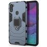Mobigear Armor Ring Samsung Galaxy A11 Hard Case Back cover Shockproof with Ring Holder - Blue