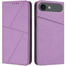 Mobigear Frosted Flip iPhone Air Lompakkokotelo + Setelitasku - Violetti