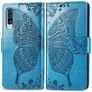 Mobigear Butterfly Samsung Galaxy A70 Plånboksfodral med sedelfack - Blå