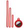 Mobigear Lanyard Capa Silicone flexível para Apple AirTag - Vermelho