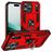 Mobigear Armor Ring iPhone 17 Pro Hard Case Back cover Shockproof with Ring Holder - Red