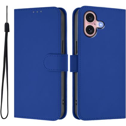 Mobigear Urban Wallet iPhone 16 Funda tipo libro Cartera - Azul oscuro
