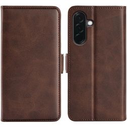 Mobigear Slim Magnet Samsung Galaxy A37 Lompakkokotelo + Setelitasku - Ruskea