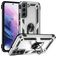 Mobigear Armor Ring Samsung Galaxy S22 Fodral Hårdplast Skal Stötsäkert med ringhållare - Silver