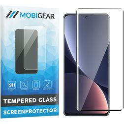Mobigear Premium Xiaomi 12 Pro Cristal templado Protector de pantalla - Compatible con fundas - Negro