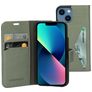 Mobiparts Classic Wallet iPhone 13 Mini Wallet case - Stone Green