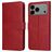 Mobigear Wallet iPhone 17 Pro Max Pungetui med Seddelrum - Rød