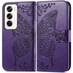 Mobigear Butterfly OPPO Reno 12 Pro Capa livro Carteira - Roxo