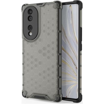 Mobigear Honeycomb HONOR 70 Hard Case Back cover Shockproof - Black