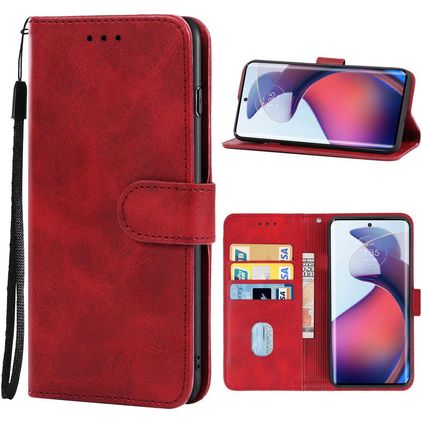 Mobigear Wallet Motorola Moto G72 Cover a libro portafoglio - Rosso