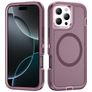 Mobigear Rugged Mag iPhone 16 Pro Max MagSafe Funda Plástico rígido Carcasa Antigolpes - Morado