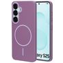 Mobiparts Slim Line Samsung Galaxy S25 MagSafe Plástico rígido Capa traseira - Imperial Purple