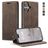 CaseMe 013 iPhone 17 Funda tipo libro Cartera - Coffee