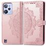 Mobigear Mandala Realme C31 Cover a libro portafoglio - Oro rosa