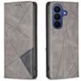 Mobigear Rhombus Slim Samsung Galaxy S26 FE Cover a libro - Grigio