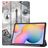 Mobigear Tri-Fold Samsung Galaxy Tab S6 Lite Capa livro - Eiffel Tower