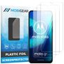 Mobigear Motorola Moto G8 Película de ecrã em plástico - Compatível com capas (Pack de 3)