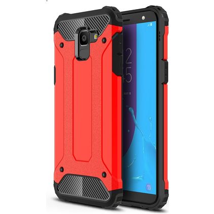 Mobigear Outdoor Samsung Galaxy J6 (2018) Hard Case Back cover Shockproof - Red