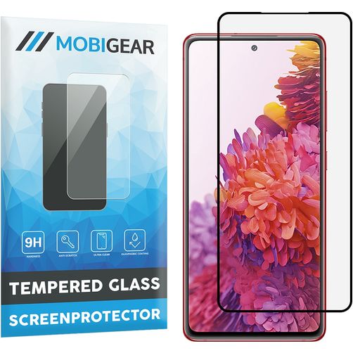 Mobigear Curved Samsung Galaxy S20 FE Tempered Glass Screen Protector - Case Friendly - Black