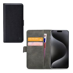 Mobilize Classic Gelly Wallet iPhone 15 Pro Max Pungetui med Seddelrum - Sort