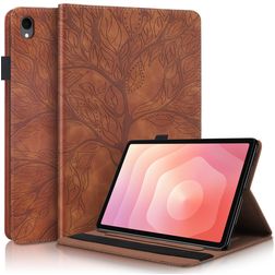 Mobigear Tree Samsung Galaxy Tab S11 Funda tipo libro + Portalápices - Marrón