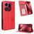 Mobigear Sensation OPPO Find X9 Pro Cover a libro portafoglio - Rosso