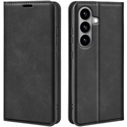 Mobigear Retro Slim Samsung Galaxy S26 Knížkové pouzdro Peněženka - Černá