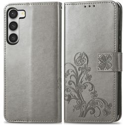 Mobigear Clover Samsung Galaxy A14 Wallet case - Grey