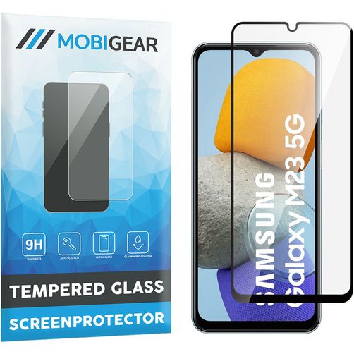 Mobigear Premium Samsung Galaxy M23 Glas Skærmbeskytter - Case Friendly - Sort