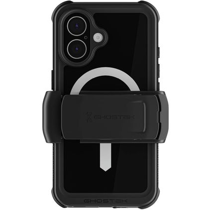 Ghostek Nautical Belt iPhone 16 Water-Resistant MagSafe Hard Case Back cover Shockproof - Black