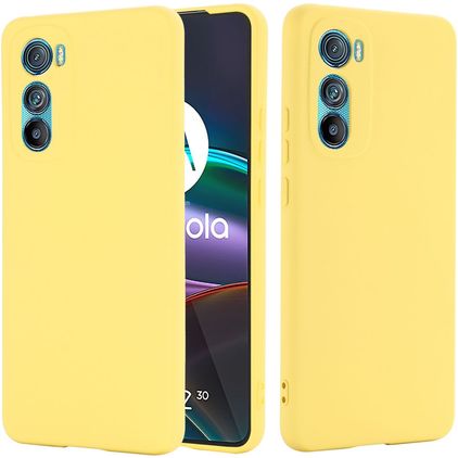 Mobigear Rubber Touch Motorola Edge 30 Silicone Back cover - Yellow