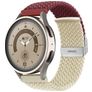 Mobigear Braided Dual Nylon Smartwatch Armband Klämspänne - 22 mm - Röd / Stjärnglans