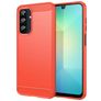 Mobigear Brushed Slim Samsung Galaxy A26 Joustava TPU Suojakuori - Punainen