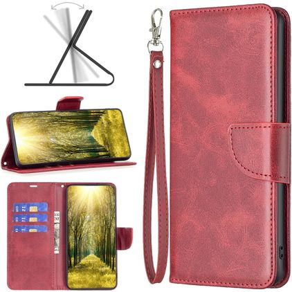 Mobigear Excellent Motorola Moto G71 5G Cover a libro portafoglio - Rosso