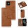 Mobigear Wallet iPhone 12 Pro Case Detachable 2-in-1 Wallet Case Wallet - Brown