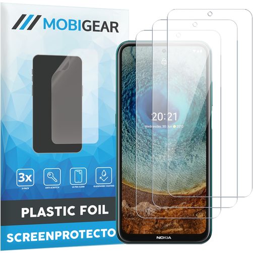 Mobigear Nokia X10 Protector de pantalla Film - Compatible con fundas (pack de 3)