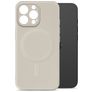 My Style Protective Flex iPhone 15 Pro MagSafe Fleksibel TPU Bagsidecover - Antique White