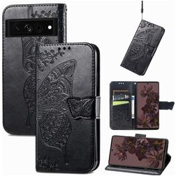 Mobigear Butterfly Google Pixel 7 Pro Wallet case - Black
