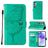 Mobigear Butterfly Samsung Galaxy A55 Funda tipo libro Cartera - Verde