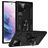 Mobigear Armor Ring Samsung Galaxy S22 Ultra Hard Case Back cover Shockproof with Ring Holder - Black