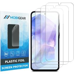 Mobigear Samsung Galaxy A35 Protector de pantalla Film - Compatible con fundas (pack de 3)