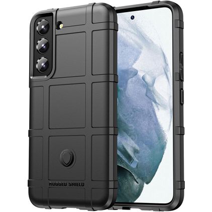 Mobigear Rugged Shield Samsung Galaxy S22 Joustava TPU Suojakuori Iskunkestävä - Musta