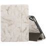 Mobigear Tri-Fold Marble iPad 5 (2017) Etui z klapką + Uchwyt na rysik - Biały