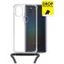 My Style Loop Gennemsigtig Samsung Galaxy A21s Fleksibel TPU Cover med snor - Gennemsigtig