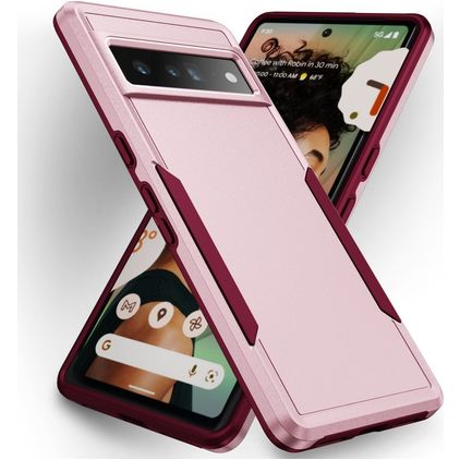 Mobigear Heavy Armor Google Pixel 7 Pro Kova Suojakuori Iskunkestävä - Vaaleanpunainen