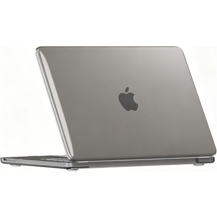 Mobigear Crystal Case MacBook Neo 13 palců (2026) Pevný skořepinový kryt na MacBook - Šedá - Model A3404