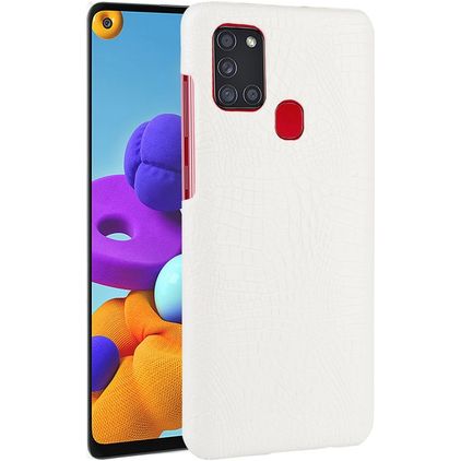 Mobigear Croco Samsung Galaxy A21s Capa traseira - Branco