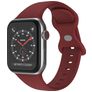 Mobigear Sport Dual Silicone Apple Watch Cinturino Chiusura a perno - 42/41/40/38 mm - Bordeaux